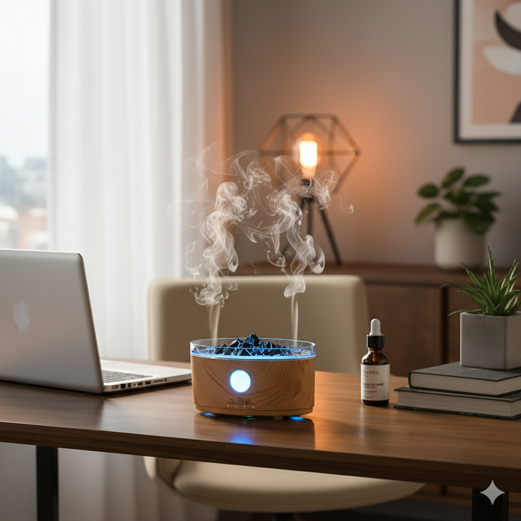 Volcano Aroma Diffuser Desktop Essential Oil Diffuse Humidifier