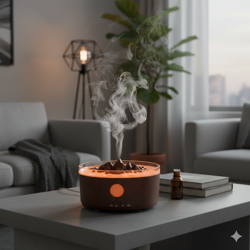 Volcano Aroma Diffuser Desktop Essential Oil Diffuse Humidifier